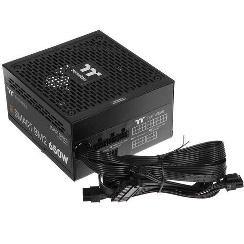 Купить Блок питания Thermaltake Smart BM2 650W - TT Premium Edition [PS-SPD-0650MNFABE-1] черный  1674179. Характеристики, отзывы и цены в Донецке