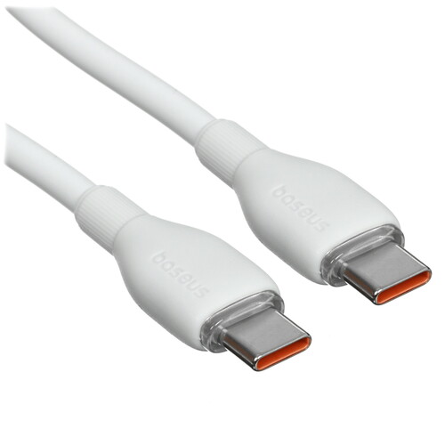 Купить Кабель круглый Baseus USB Type-C - USB Type-C белый 1.2 м  5495755. Характеристики, отзывы и цены в Донецке