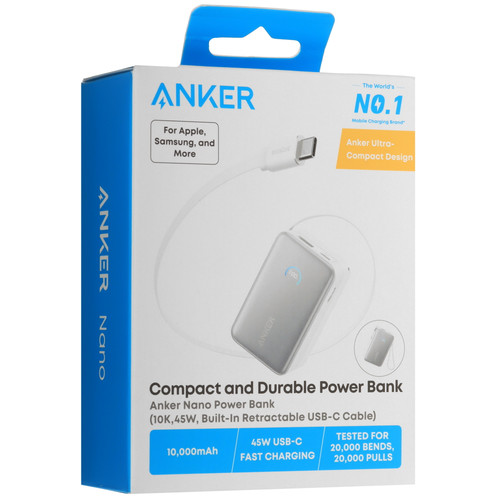 Купить Портативный аккумулятор Anker Nano A1638 белый  5681049. Характеристики, отзывы и цены в Донецке