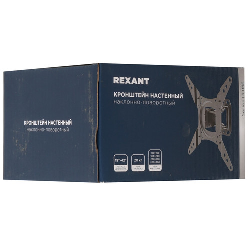 Купить Кронштейн для ТВ Rexant 38-0062 черный  9313543. Характеристики, отзывы и цены в Донецке