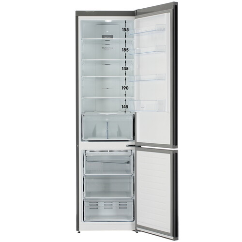 Купить Холодильник с морозильником   Weissgauff CBN2WC2C2 серый  9286673. Характеристики, отзывы и цены в Донецке