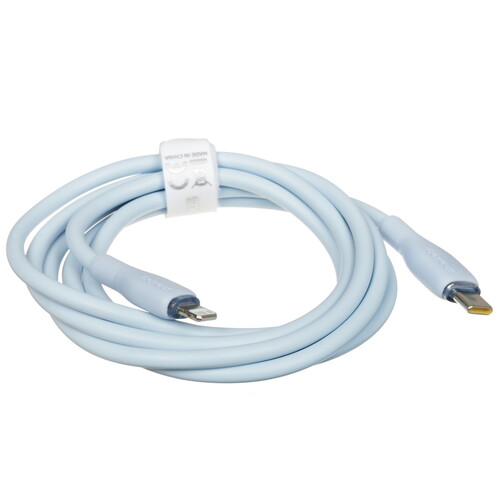 Купить Кабель круглый Baseus Lightning 8-pin - USB Type-C голубой 1.5 м  5627475. Характеристики, отзывы и цены в Донецке