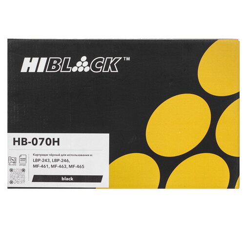 Купить Картридж лазерный Hi-Black HB-070H черный  9263818. Характеристики, отзывы и цены в Донецке