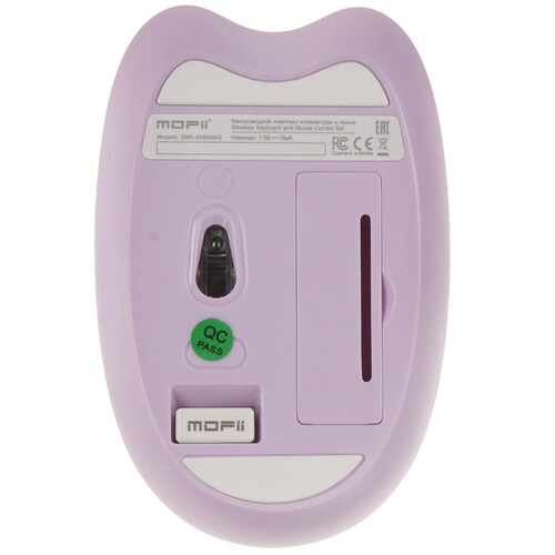 Купить Клавиатура+мышь беспроводная   MOFii SMK-648M3AG фиолетовый  9241072. Характеристики, отзывы и цены в Донецке