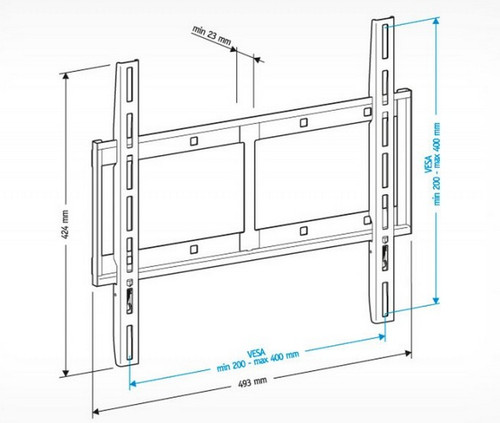 Купить Кронштейн для ТВ Holder LCD-F4610 черный  0194114. Характеристики, отзывы и цены в Донецке