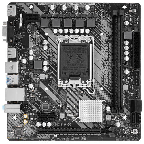 Купить Материнская плата ASRock H610M-HDV  5013244. Характеристики, отзывы и цены в Донецке