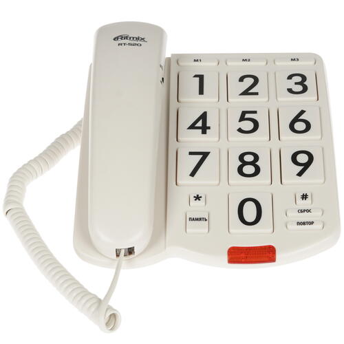 Купить Телефон проводной Ritmix RT-520  1362670. Характеристики, отзывы и цены в Донецке
