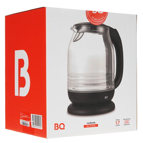 Купить Электрочайник BQ KT1833G черный  8194666. Характеристики, отзывы и цены в Донецке