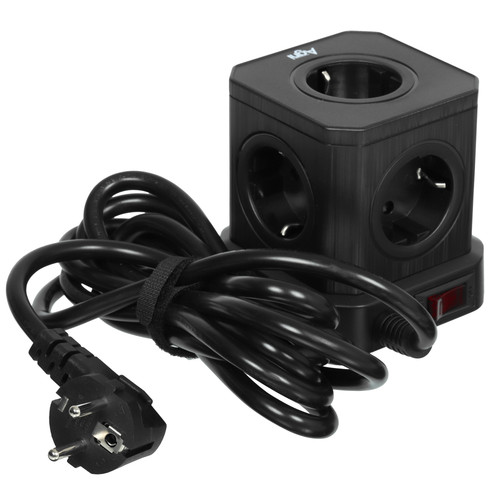Купить Сетевой фильтр AGNI TP-VE4U5E-C черный  9289306. Характеристики, отзывы и цены в Донецке