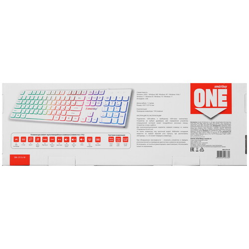Купить Клавиатура  проводная Smartbuy ONE 251  9190190. Характеристики, отзывы и цены в Донецке