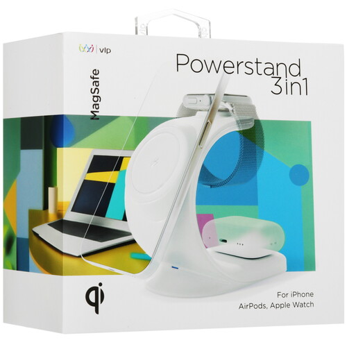 Купить Беспроводное зарядное устройство VLP Powerstand 3 in 1 for Apple белый  5466277. Характеристики, отзывы и цены в Донецке