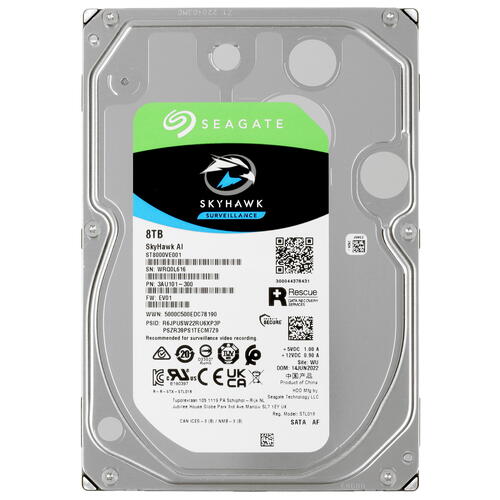 Купить 8 ТБ Жесткий диск Seagate SkyHawk AI [ST8000VE001]  5047781. Характеристики, отзывы и цены в Донецке