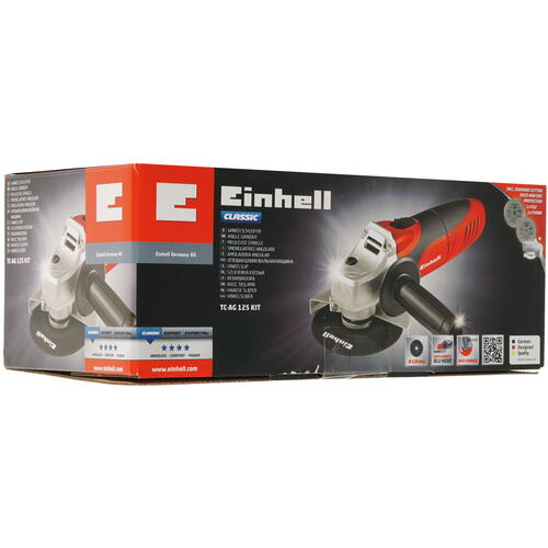 Купить Углошлифовальная машина (УШМ) Einhell TC-AG 125 kit  5308591. Характеристики, отзывы и цены в Донецке