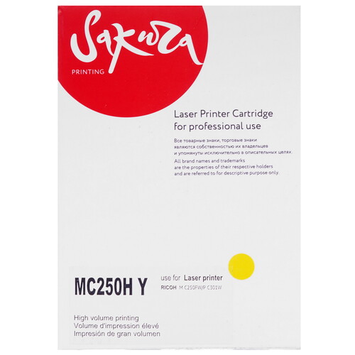 Купить Картридж лазерный SAKURA MC250HY желтый  9901747. Характеристики, отзывы и цены в Донецке