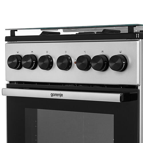 Купить Комбинированная плита Gorenje GK5B44SF серебристый  9258751. Характеристики, отзывы и цены в Донецке