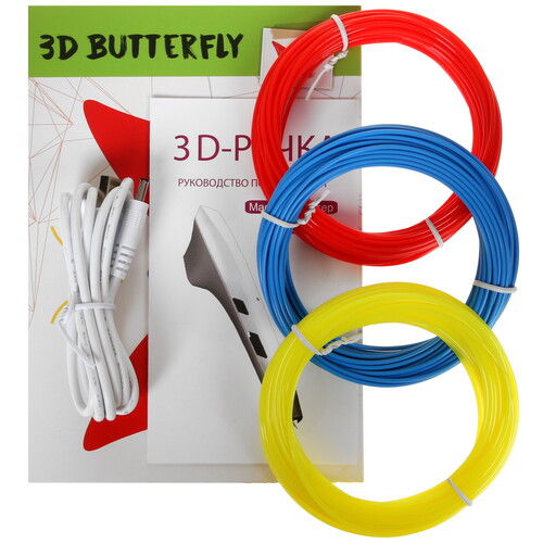 Купить 3D-ручка с пластиком Мастер-Пластер Просто 2.0  белый  4843274. Характеристики, отзывы и цены в Донецке