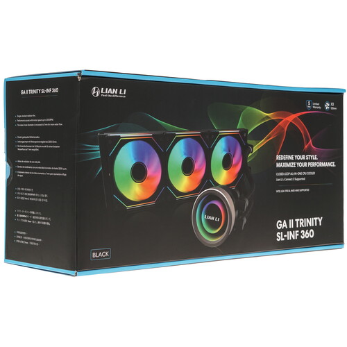Купить Система охлаждения LIAN LI GALAHAD II TRINITY 360 SL-INF черная  5430715. Характеристики, отзывы и цены в Донецке
