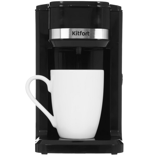 Купить Кофеварка капельная Kitfort КТ-7187 черный  9083337. Характеристики, отзывы и цены в Донецке