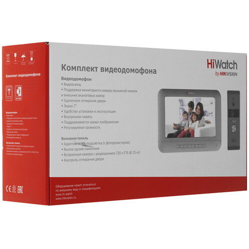 Купить Комплект видеодомофона HiWatch DS-D100KF  5485058. Характеристики, отзывы и цены в Донецке