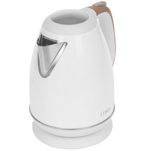 Купить Электрочайник LEBEN 291-096 белый  9237182. Характеристики, отзывы и цены в Донецке