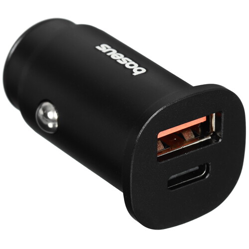 Купить Автомобильное ЗУ Baseus Square Metal 30W черный  5474636. Характеристики, отзывы и цены в Донецке