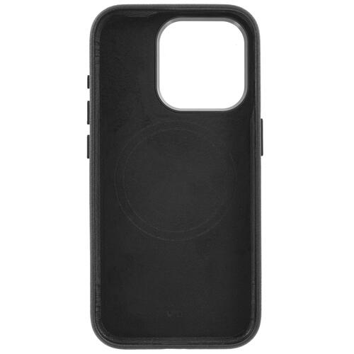 Купить Накладка  VLP Ecopelle Case для Apple iPhone 15 Pro черный  5426135. Характеристики, отзывы и цены в Донецке