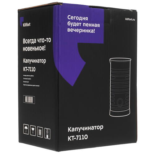 Купить Капучинатор-вспениватель  KITFORT КТ-7110  9965042. Характеристики, отзывы и цены в Донецке