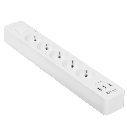 Купить Сетевой фильтр Harper UCH-530 белый  1389073. Характеристики, отзывы и цены в Донецке
