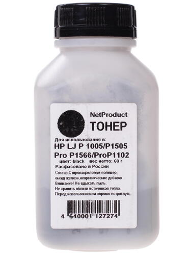 Купить Тонер NetProduct для HP LJ P1005/P1505/Pro P1566/Pro P1102 черный  0197519. Характеристики, отзывы и цены в Донецке