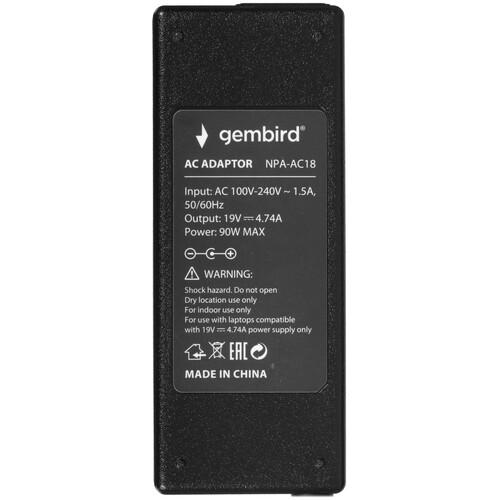 Купить Адаптер питания сетевой Gembird NPA-AC18  9178332. Характеристики, отзывы и цены в Донецке