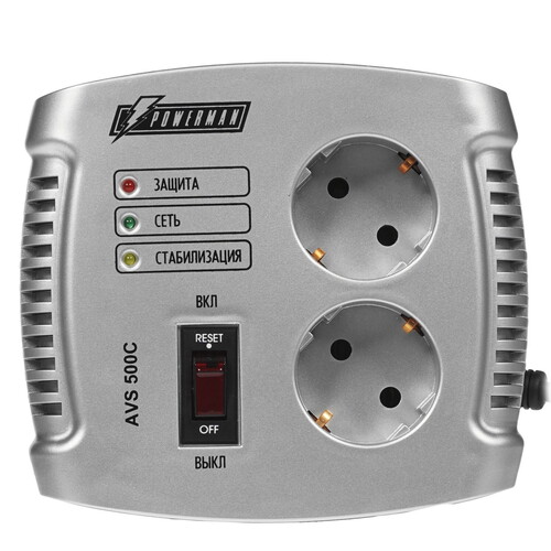 Купить Стабилизатор напряжения PowerMan AVS 500 C  7968100. Характеристики, отзывы и цены в Донецке