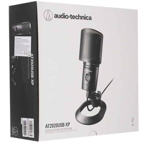 Купить Микрофон Audio-technica AT2020USB-XP черный  5618471. Характеристики, отзывы и цены в Донецке