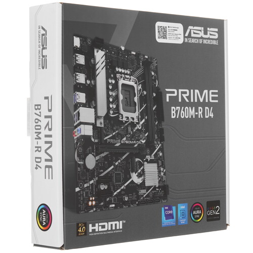 Купить Материнская плата ASUS PRIME B760M-R D4  5453701. Характеристики, отзывы и цены в Донецке