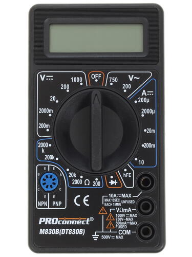 Купить Мультиметр Proconnect M830B  1128013. Характеристики, отзывы и цены в Донецке