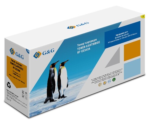 Купить Картридж лазерный G&G NT-CE342A желтый  9914057. Характеристики, отзывы и цены в Донецке