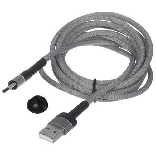 Купить Кабель круглый GAL USB Type-C - USB 3.2 Gen 1 Type-A серый 2 м  5485644. Характеристики, отзывы и цены в Донецке