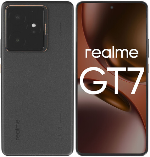 Купить 6.78" Смартфон realme GT 7 512 ГБ черный  5629960. Характеристики, отзывы и цены в Донецке