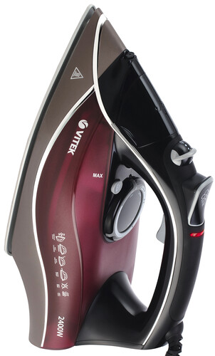 Купить Утюг VITEK VT-1240 (BD) бордовый  8110672. Характеристики, отзывы и цены в Донецке