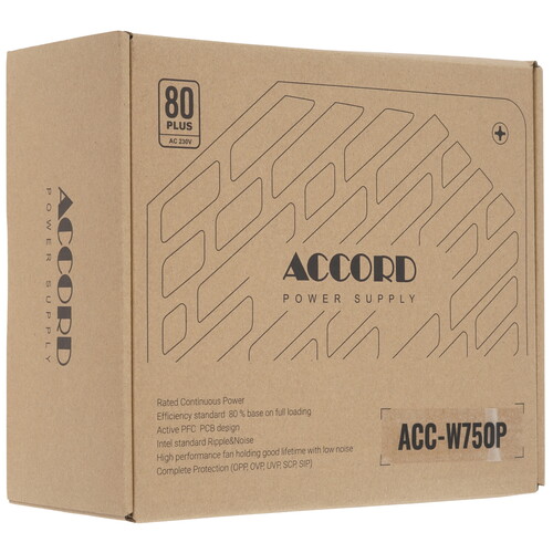 Купить Блок питания Accord ACC-W750P  5614622. Характеристики, отзывы и цены в Донецке