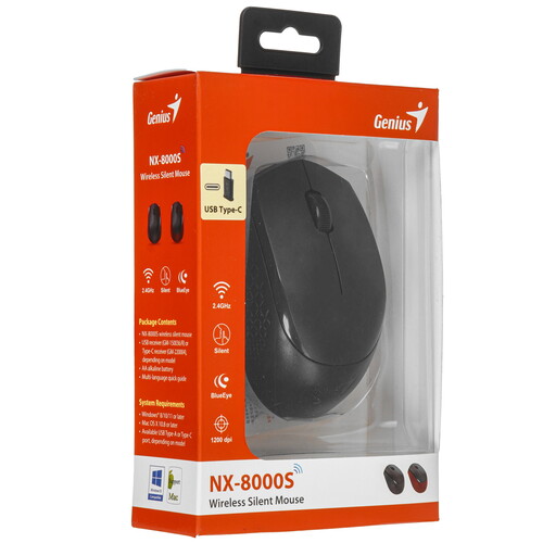 Купить Мышь беспроводная Genius NX-8000S  9140278. Характеристики, отзывы и цены в Донецке