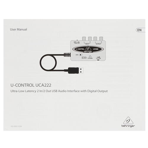Купить Внешняя звуковая карта BEHRINGER UCA222  4746018. Характеристики, отзывы и цены в Донецке