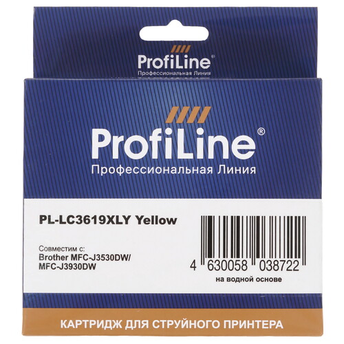 Купить Картридж ProfiLine PL-LC3619XLY желтый  9129039. Характеристики, отзывы и цены в Донецке