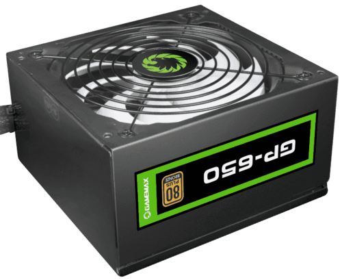 Купить Блок питания GameMax GP-650  черный  5370862. Характеристики, отзывы и цены в Донецке