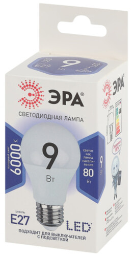Купить Комплект светодиодных ламп ЭРА LED A60-9W-860-E27  5614995. Характеристики, отзывы и цены в Донецке