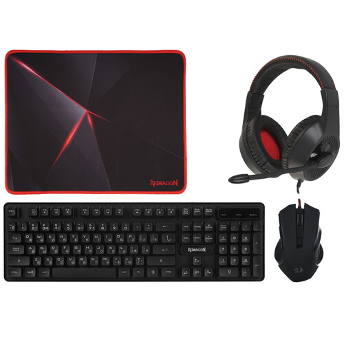 Купить Игровой набор Redragon S137 черный  9230529. Характеристики, отзывы и цены в Донецке