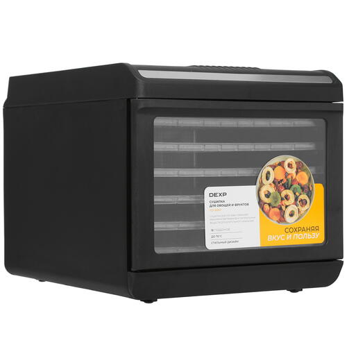 Купить Сушилка для овощей и фруктов DEXP FD-506P черный  5407696. Характеристики, отзывы и цены в Донецке