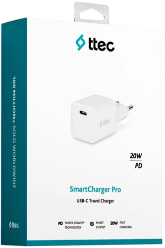 Купить Сетевое зарядное устройство TTEC SmartCharger Pro 20W PD белый  9140737. Характеристики, отзывы и цены в Донецке