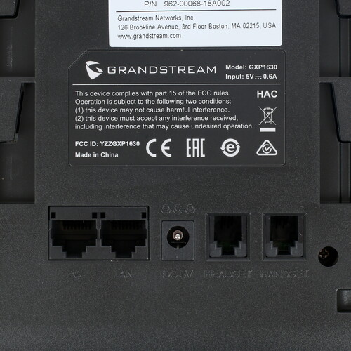 Купить Телефон VoIP Grandstream GXP1630 черный  1197759. Характеристики, отзывы и цены в Донецке