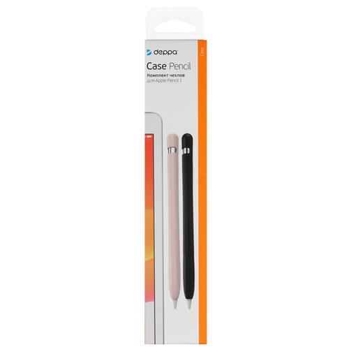 Купить Комплект чехлов  DEPPA 47045 для Apple Pencil (1st Gen) розовый, черный  4712225. Характеристики, отзывы и цены в Донецке