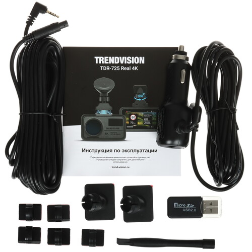 Купить Видеорегистратор TrendVision TDR-725 Real 4K 2CH + камера заднего вида  9176829. Характеристики, отзывы и цены в Донецке